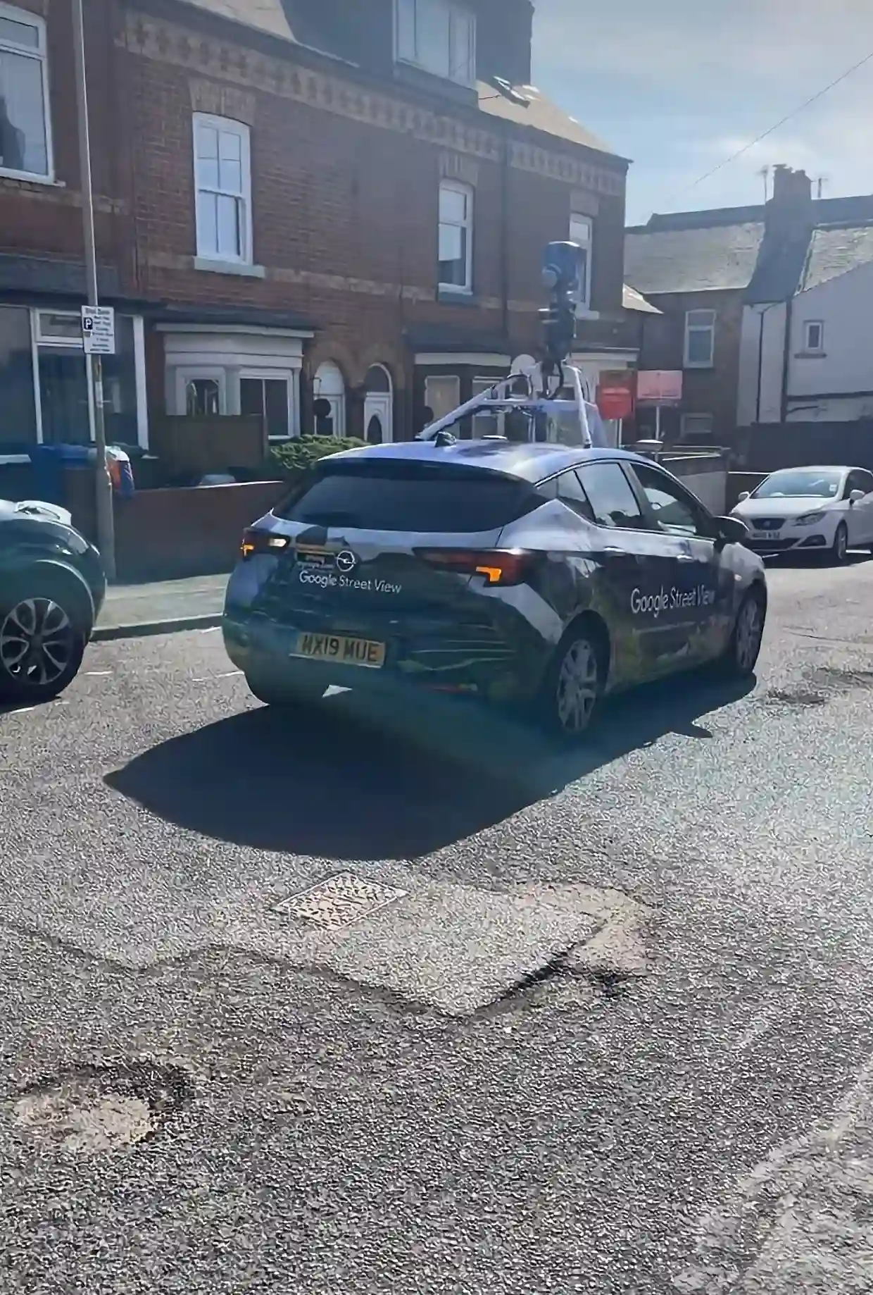 Picture of a Google Car spotted in Scarborough, England, United Kingdom on March 27, 2025.