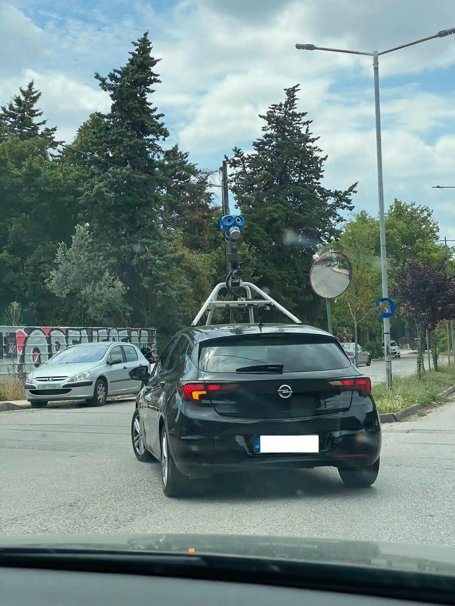 Picture of a Google Car spotted in Greece on March 19, 2025.