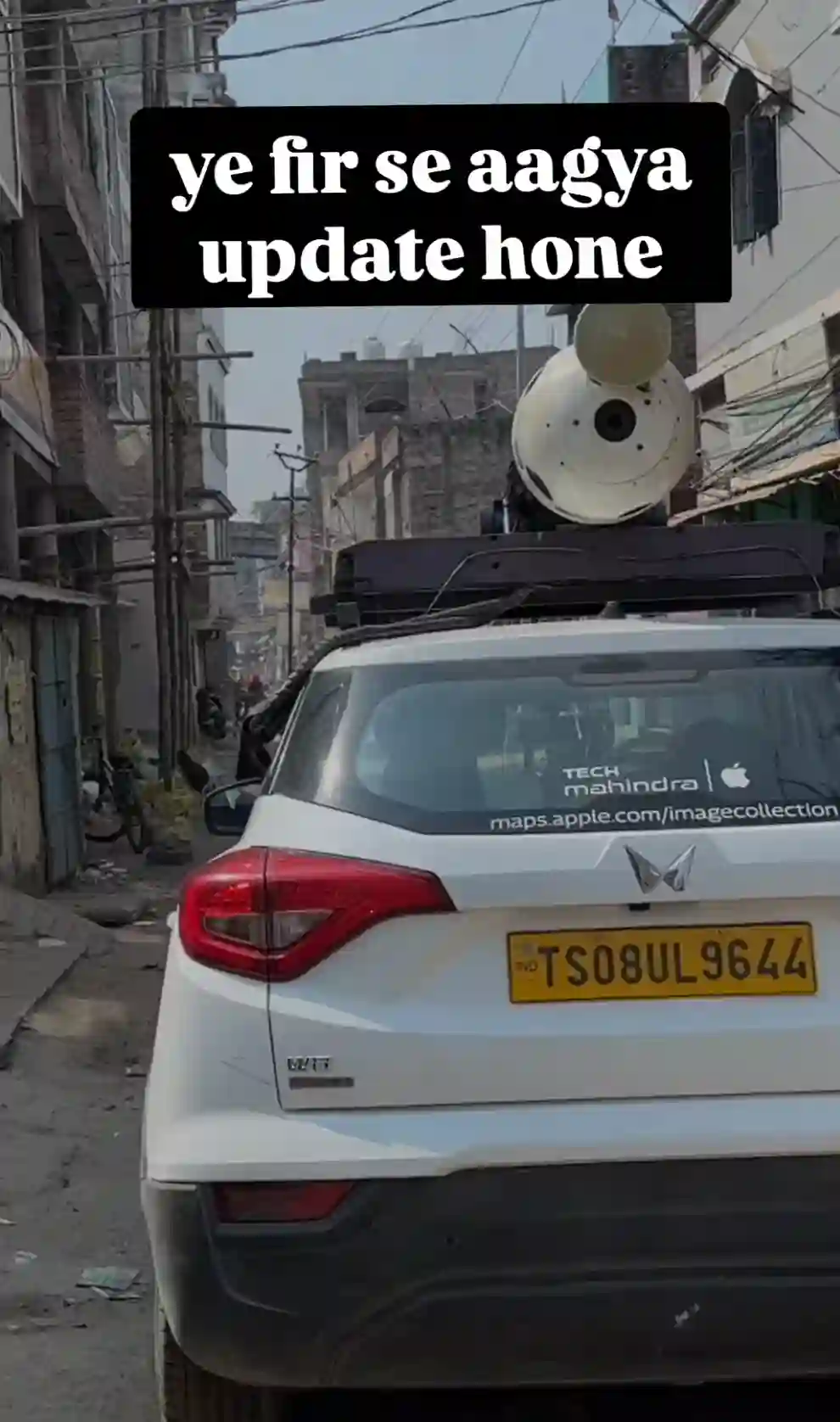 Picture of a Apple Car spotted in Bhagalpur, Bihar, India on March 27, 2025.