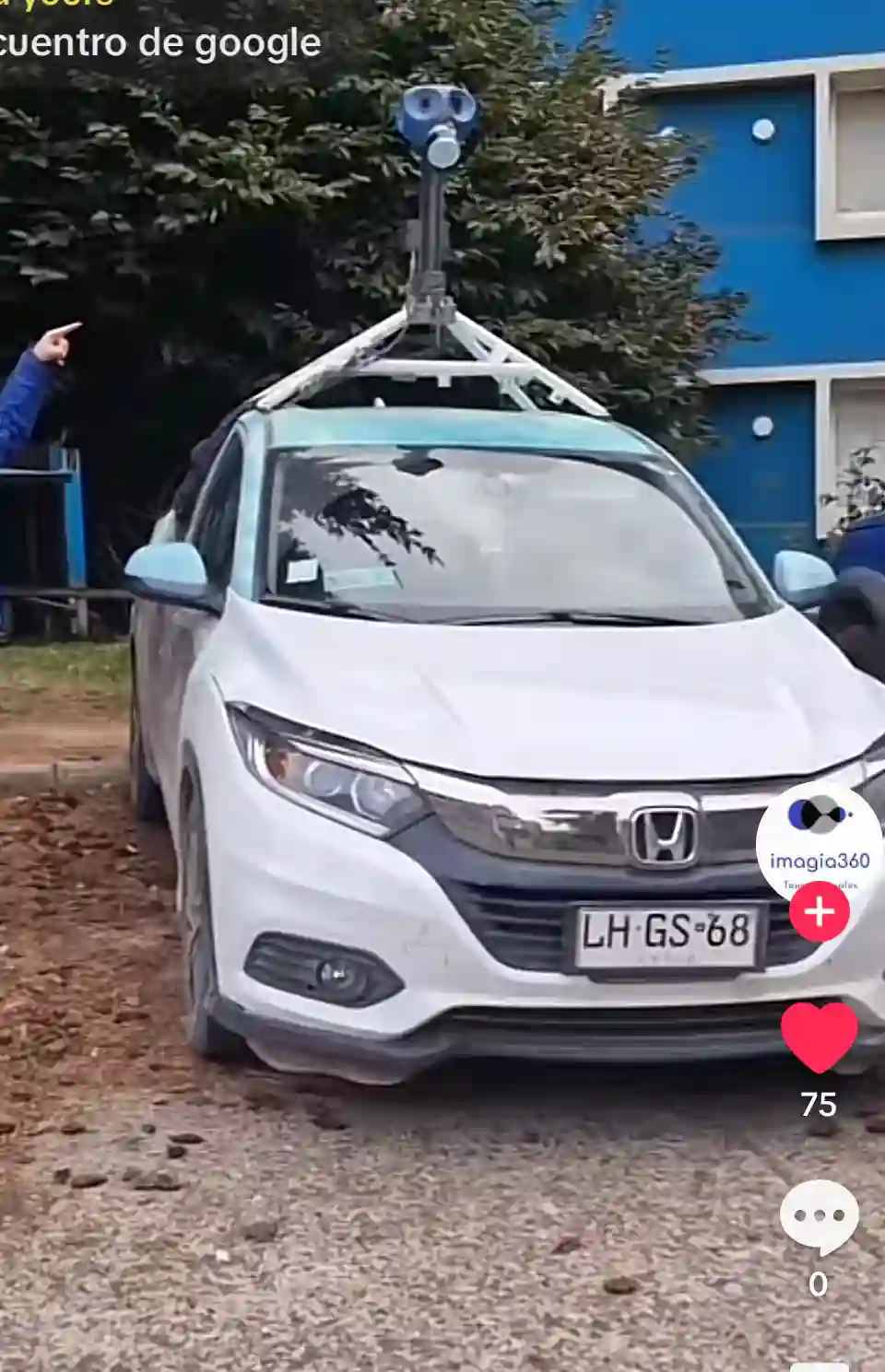 Picture of a Google Car spotted in Coyhaique, Aysén, Chile on March 28, 2025.
