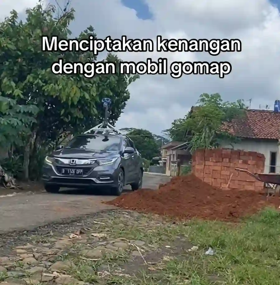 Picture of a Google Car spotted in Ciamis, West Java, Indonesia on March 1, 2025.
