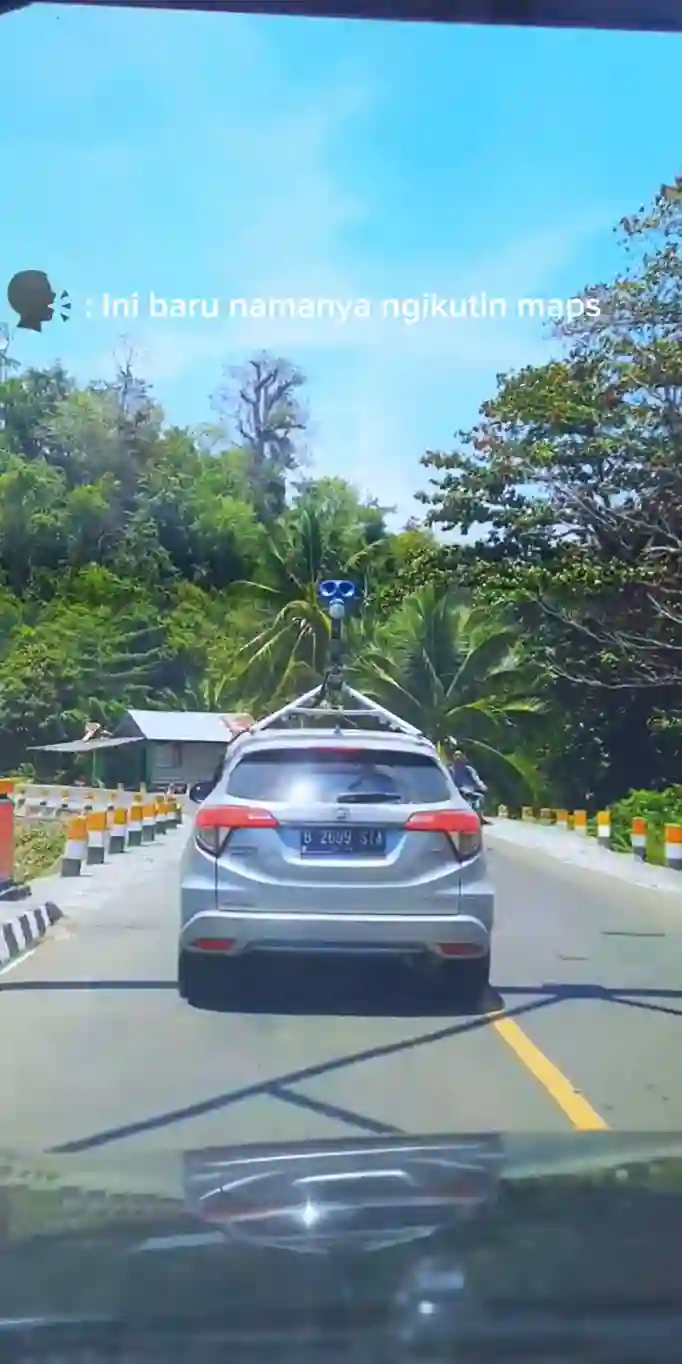Picture of a Google Car spotted in Central Sulawesi, Indonesia on March 14, 2025.