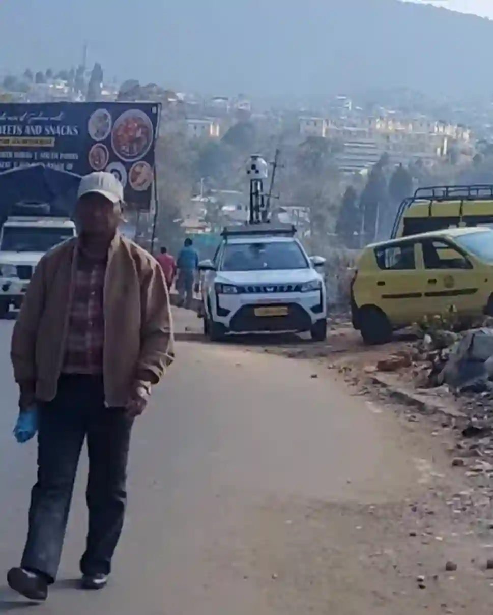 Picture of a Apple Car spotted in Shillong, Meghalaya, India on March 13, 2025.