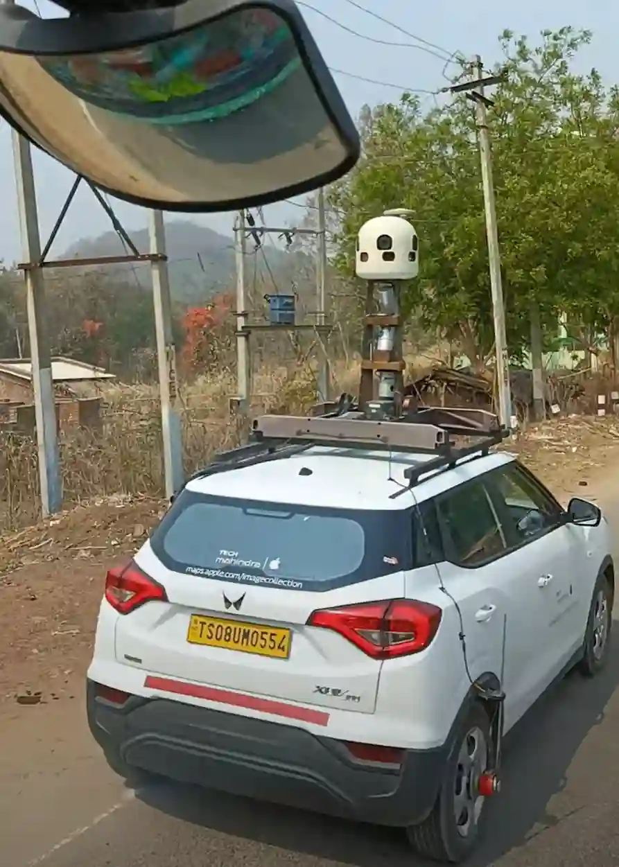 Picture of a Apple Car spotted in Odisha, India on March 17, 2025.