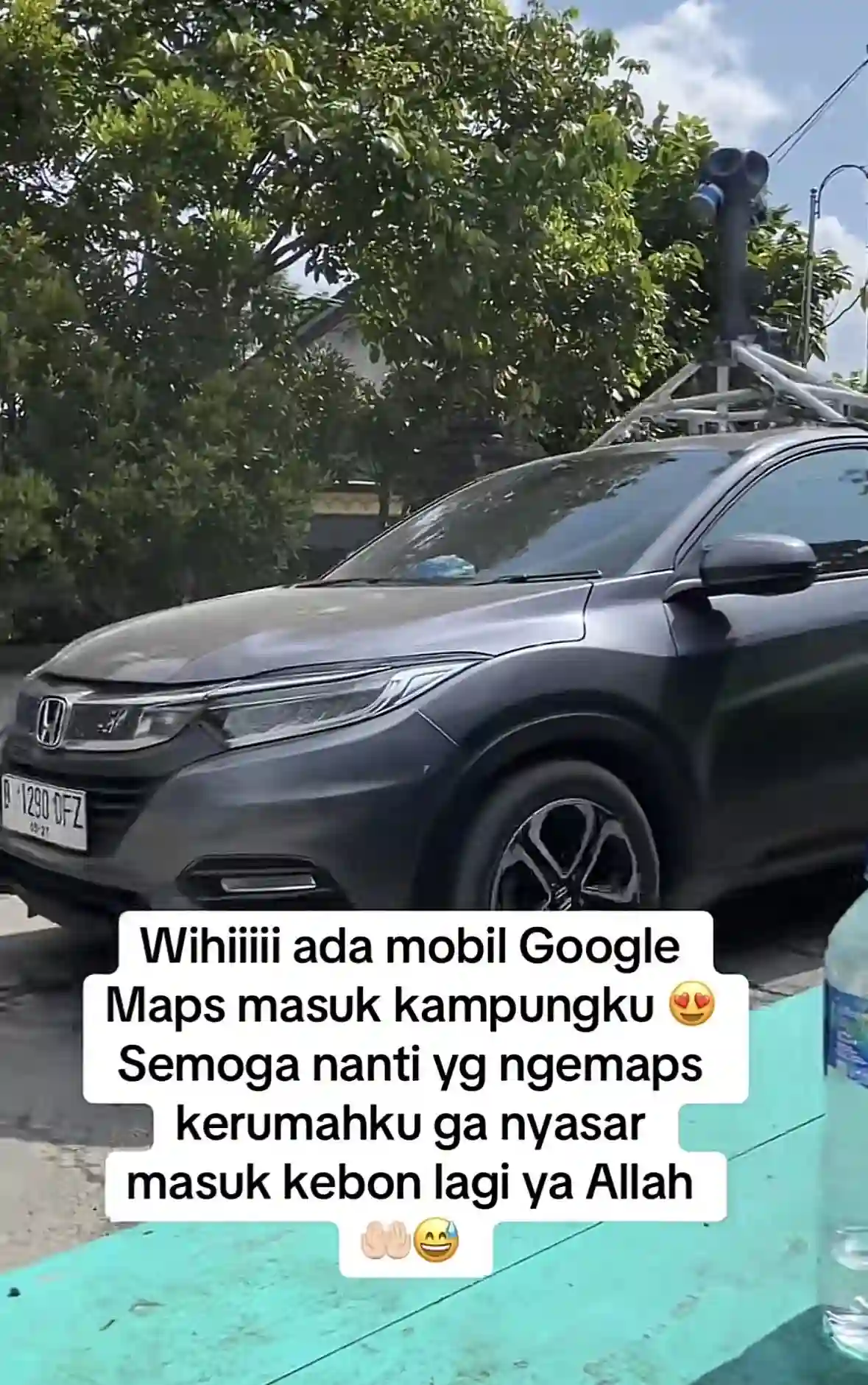 Google Street View car in Klaten, Central Java, Indonesia