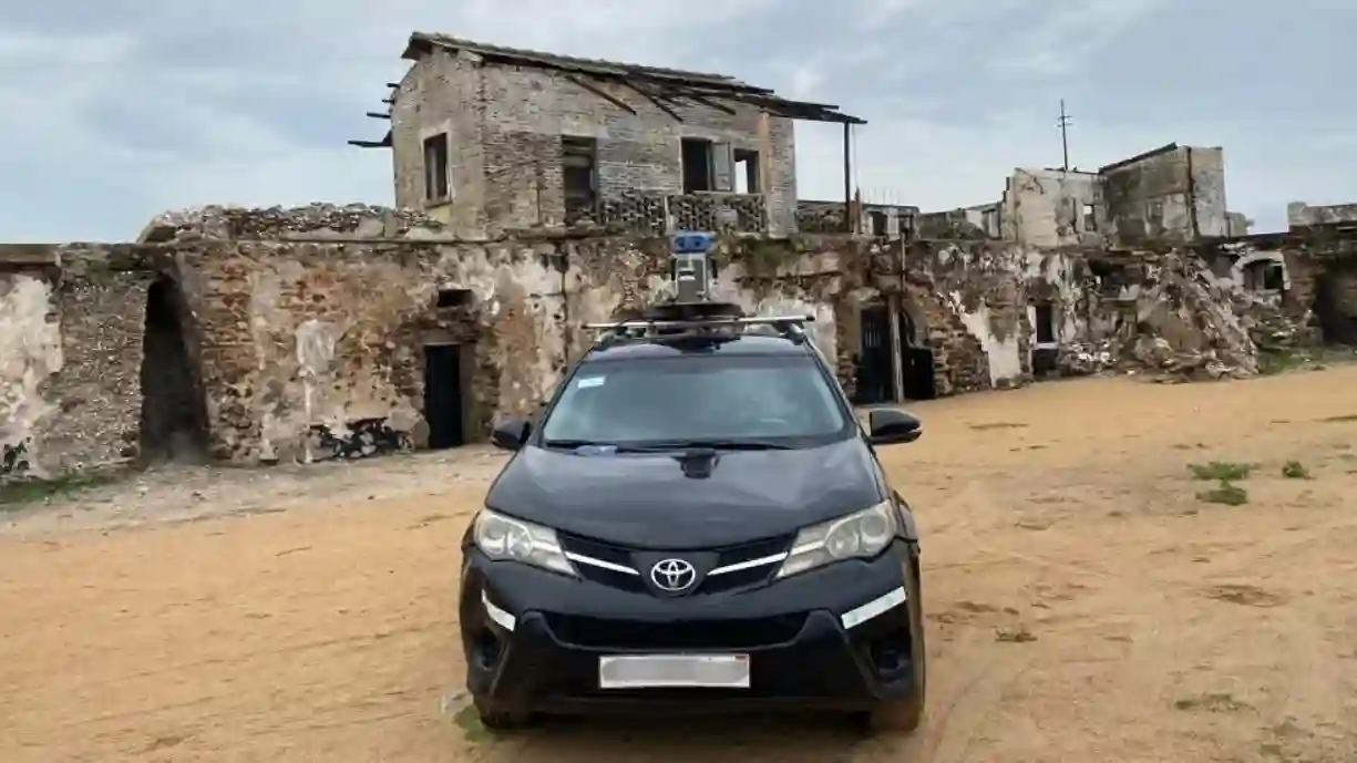 Google Street View car in Keta, Volta Region, Ghana