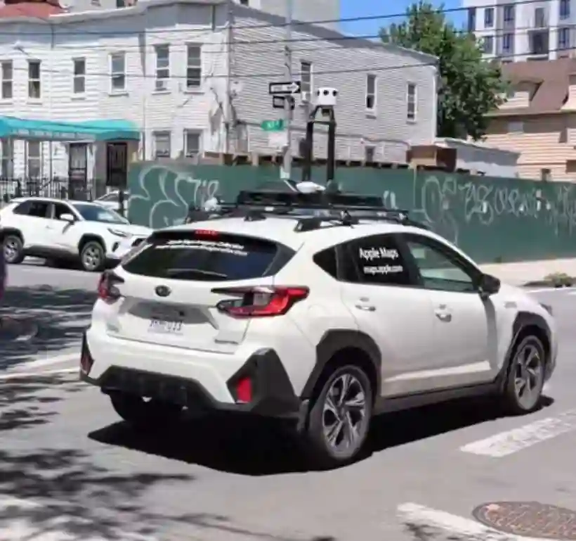 Google Street View car in New York City, New York, United States