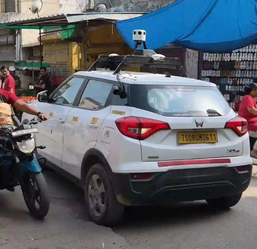 Google Street View car in Delhi, India