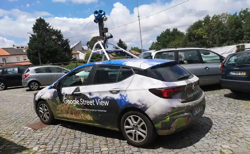 Picture of a Google Car spotted in Paredes de Coura, Portugal on June 22, 2021.