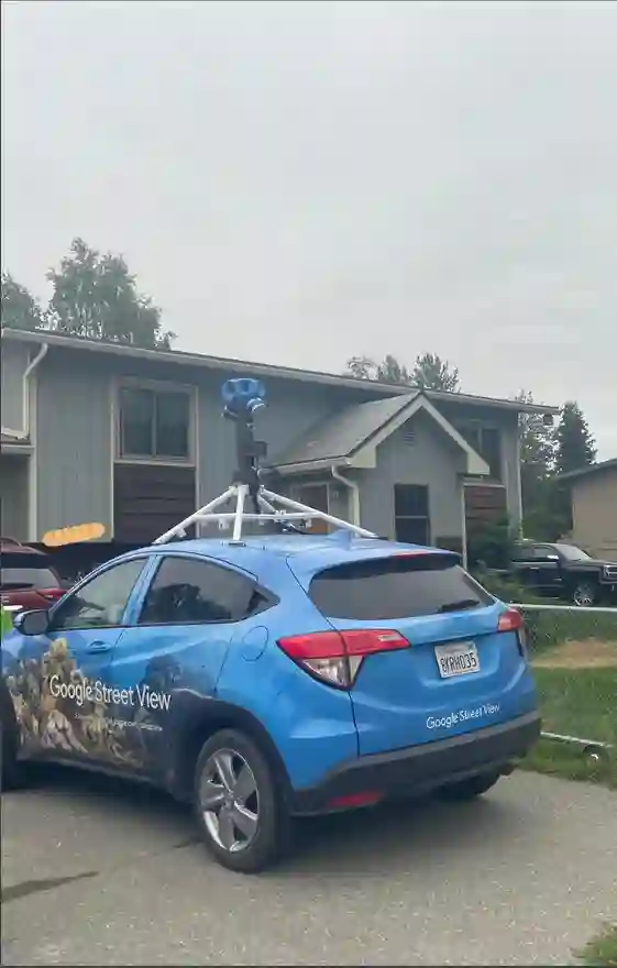 Picture of a Google Car spotted in Anchorage, Alaska, USA on August 8, 2021.