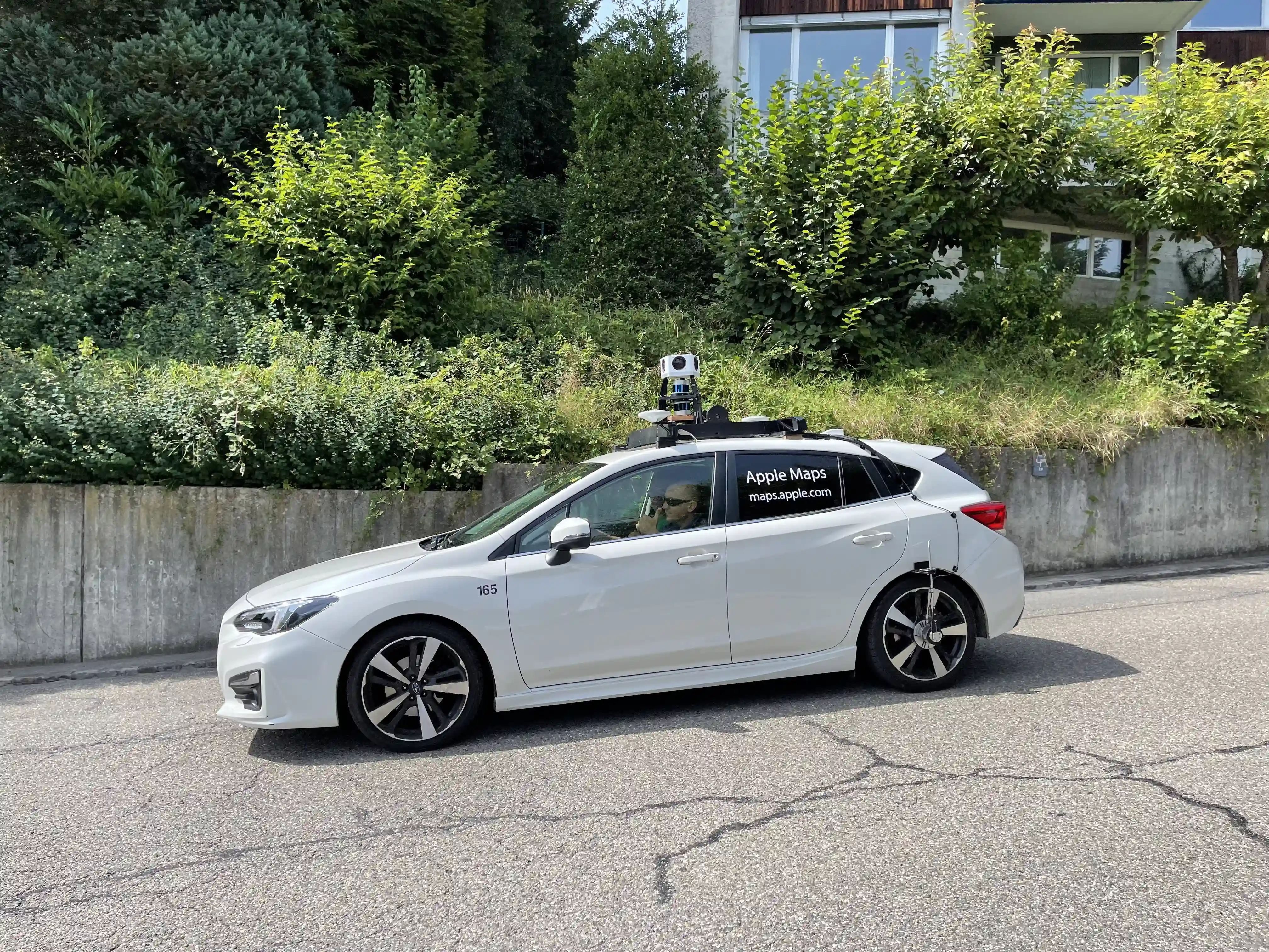 Picture of a Apple Car spotted in St. Gallen, Canton of St. Gallen, Switzerland on August 13, 2021.
