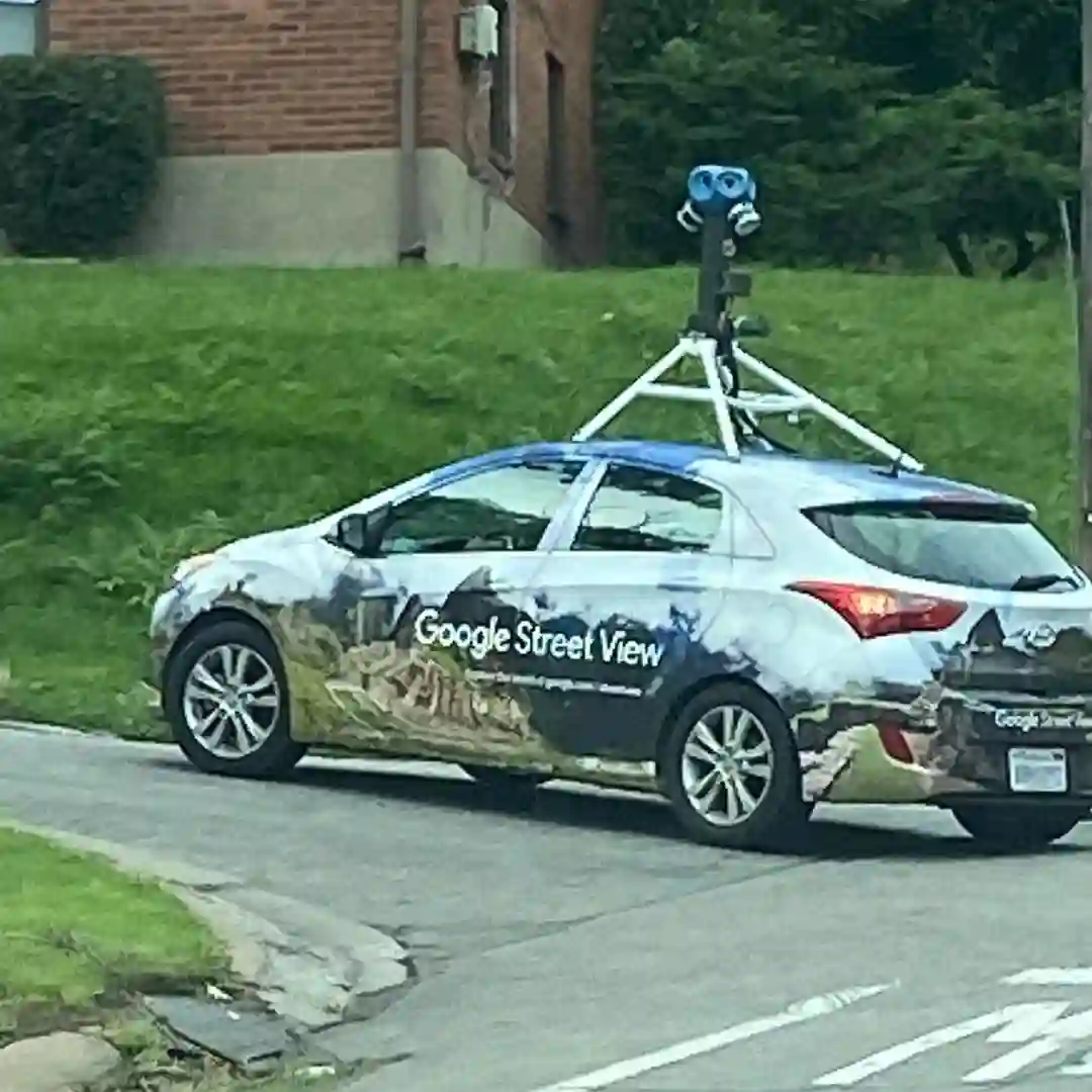 Picture of a Google Car spotted in Pittsburgh PA, USA on August 26, 2021.