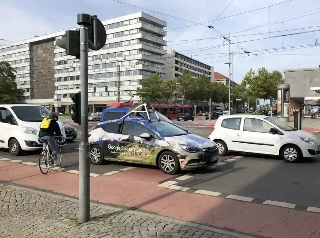 Picture of a Google Car spotted in Chemnitz, Saxony, Germany on September 29, 2021.
