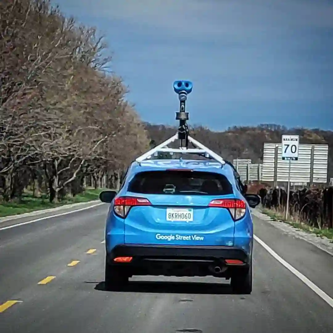 Picture of a Google Car spotted in Niagara-On-The-Lake, Ontario, Canada on October 8, 2021.