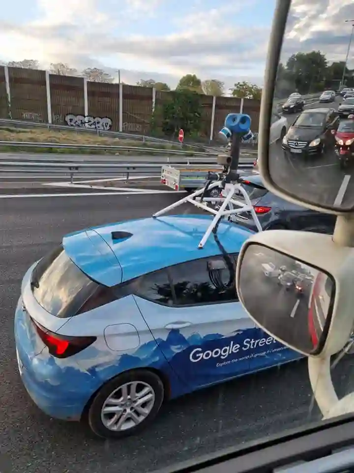 Picture of a Google Car spotted in Bordeaux, France on October 8, 2021.