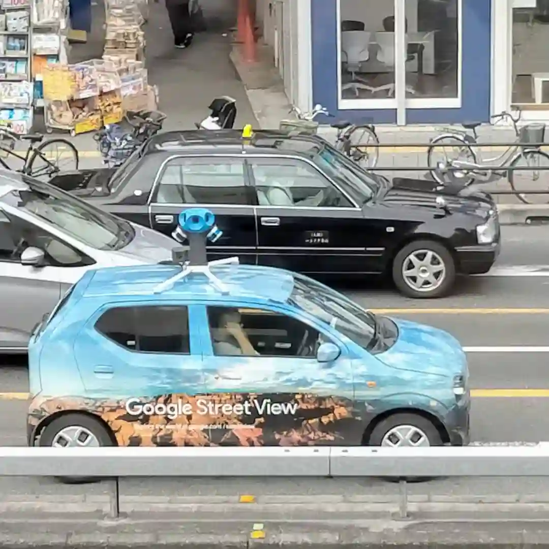 Picture of a Google Car spotted in Nishinari Ward, Osaka, Japan on October 12, 2021.