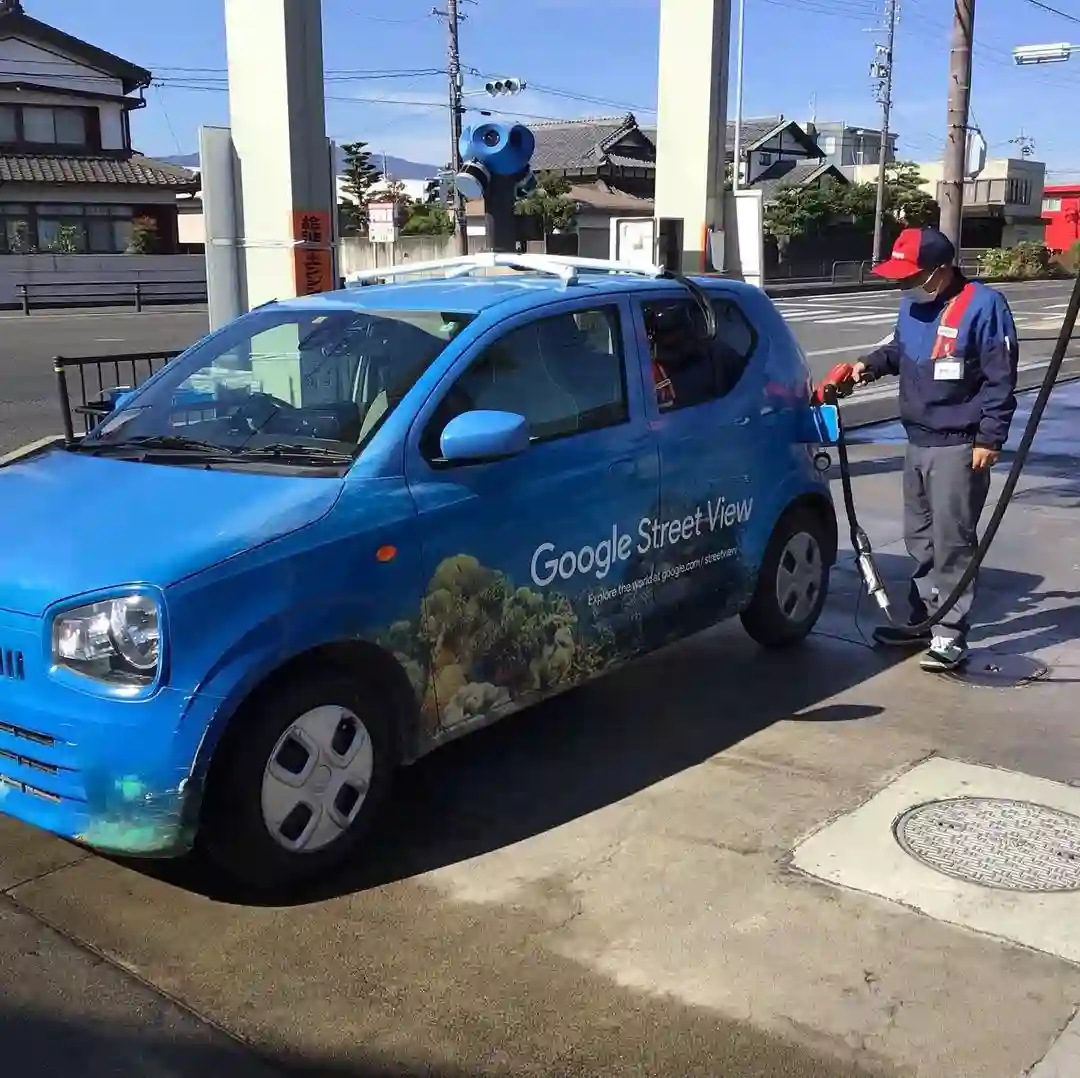 Picture of a Google Car spotted in Ogaki, Gifu, Japan on November 4, 2021.