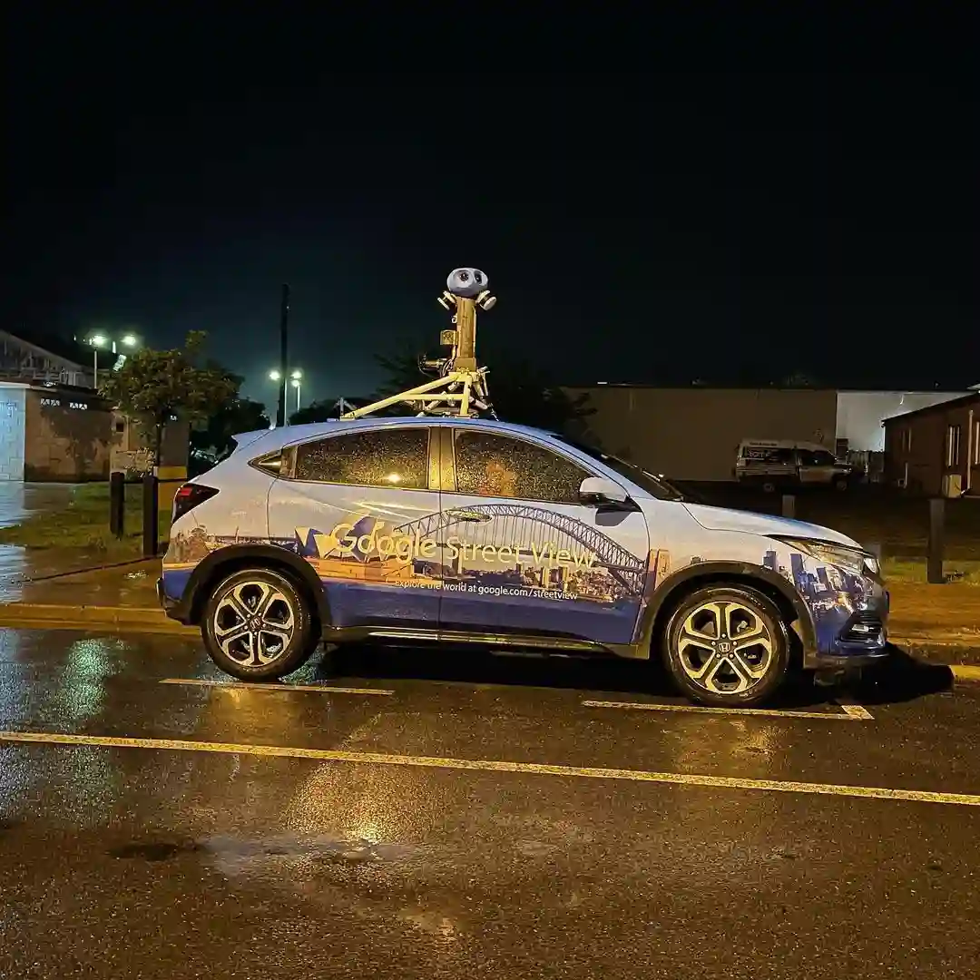 Picture of a Google Car spotted in Biloela, Queensland, Australia on November 30, 2021.