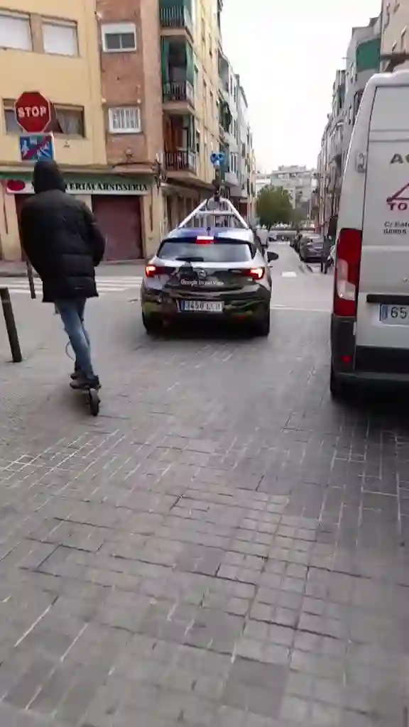 Picture of a Google Car spotted in L'Hospitalet de Llobregat, Barcelona, Catalonia, Spain on January 21, 2022.
