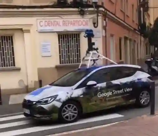 Picture of a Google Car spotted in Catalonia, Barcelona, Spain on February 5, 2022.