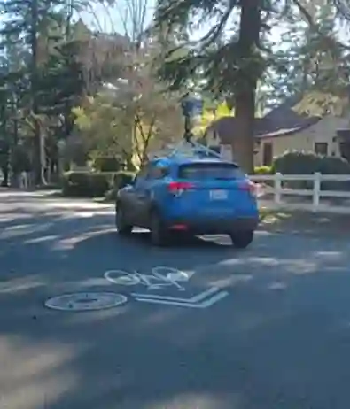 Picture of a Google Car spotted in Portland, Oregon, USA on February 11, 2022.
