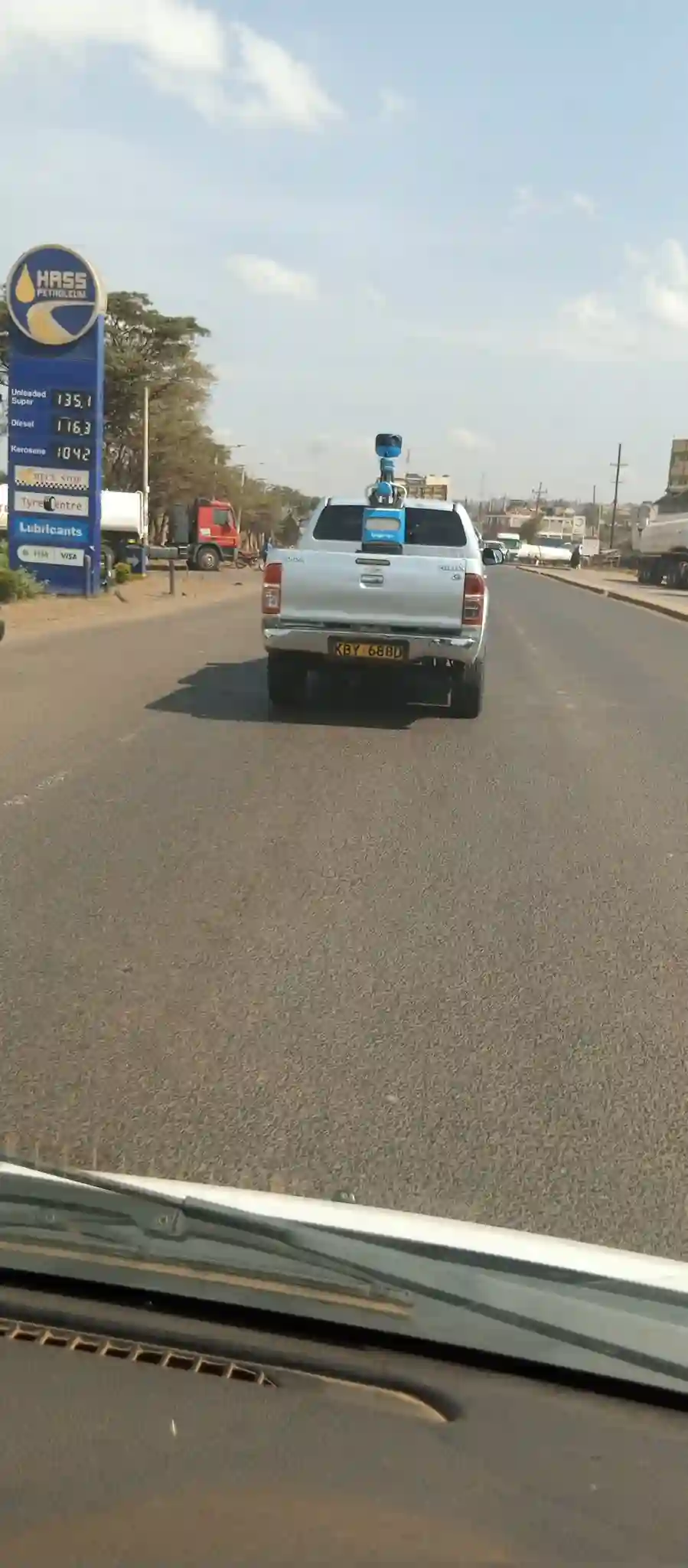 Picture of a Google Car spotted in Eldoret, Kenya on March 23, 2022.