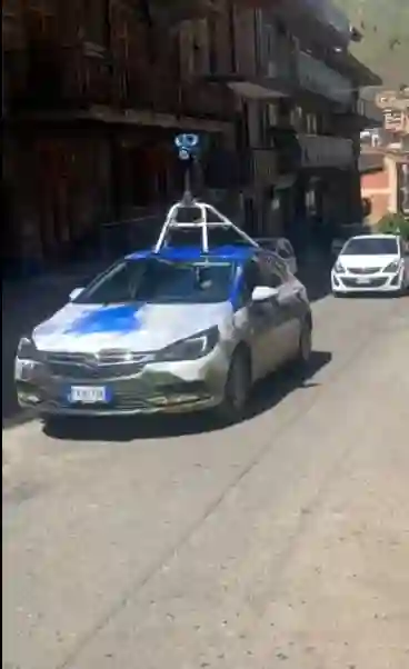 Picture of a Google Car spotted in Palermo, Italy on April 8, 2022.
