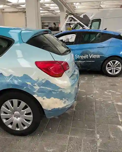 Picture of a Google Car spotted in Fonte Nuova, Italy on April 13, 2022.