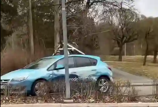 Picture of a Google Car spotted in Sweden on April 14, 2022.