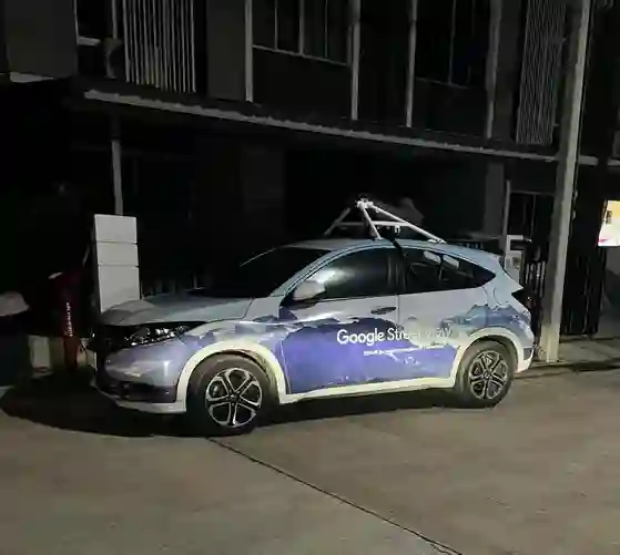 Picture of a Google Car spotted in Amphoe Thalang, Phuket, Thailand on April 27, 2022.