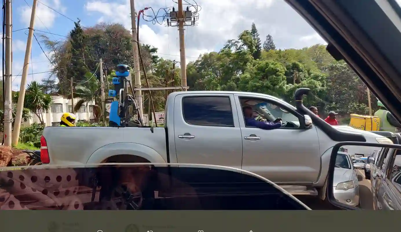 Picture of a Google Car spotted in Nairobi, Kenya on May 9, 2022.