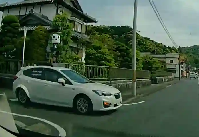 Picture of a Apple Car spotted in Kyoto, Japan on May 10, 2022.