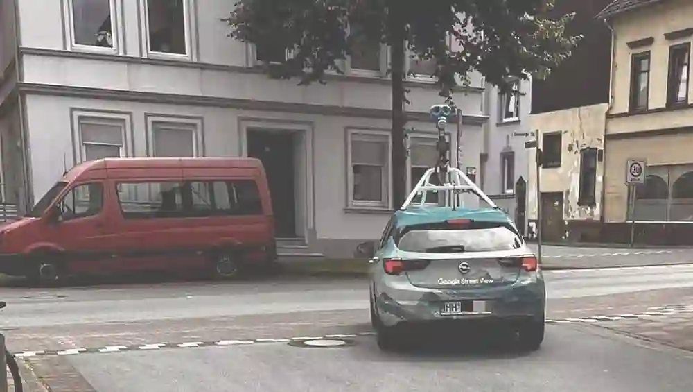 Picture of a Google Car spotted in Bielefeld, North Rhine-Westphalia, Germany on June 10, 2022.