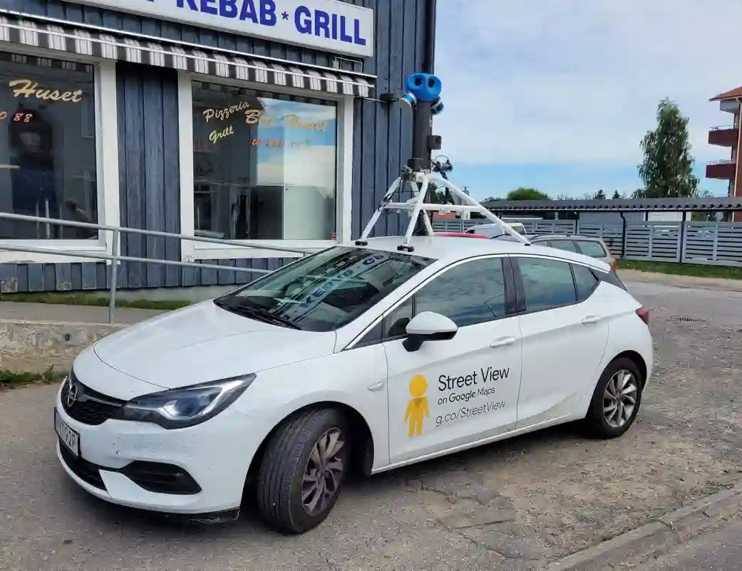 Picture of a Google Car spotted in Vännäsby, Västerbotten County, Sweden on July 1, 2022.