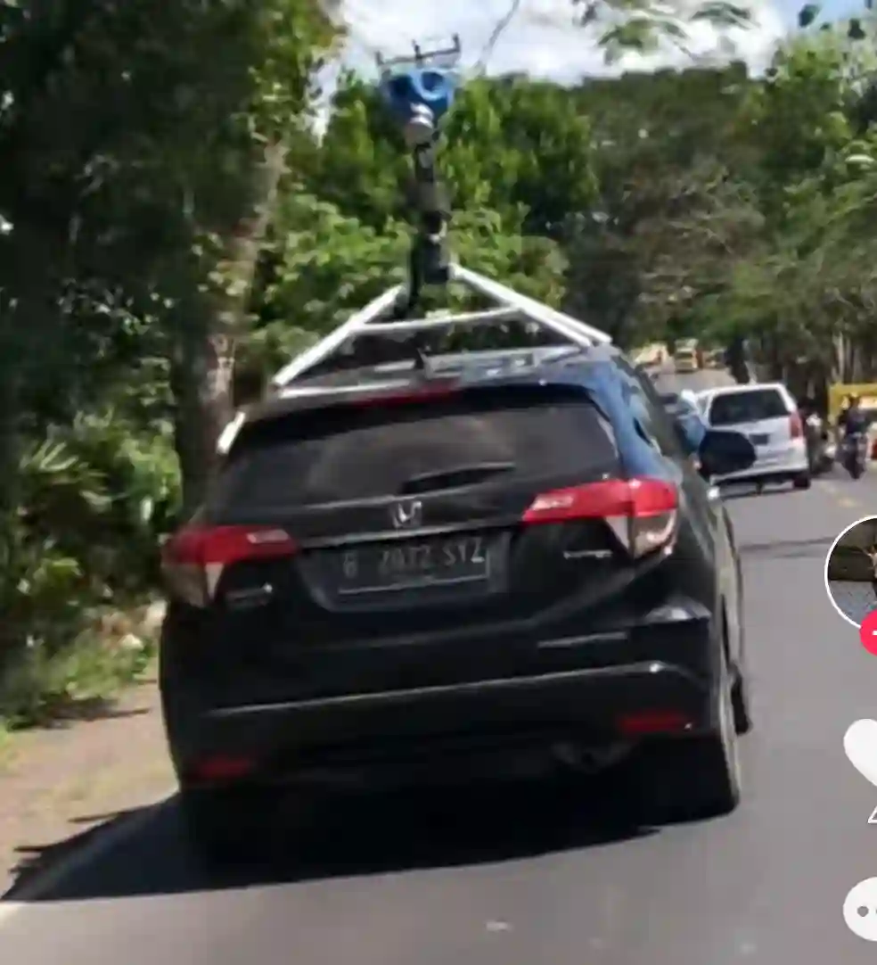 Picture of a Google Car spotted in Mataram, West Nusa Tenggara, Indonesia on July 7, 2022.